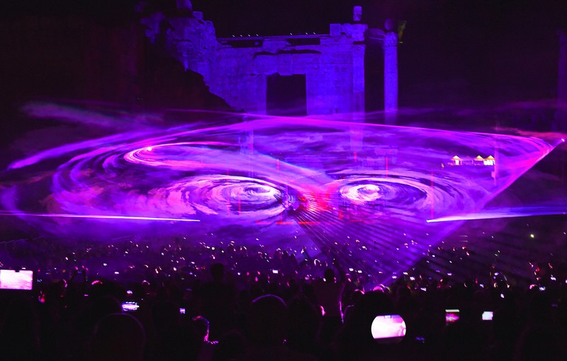 Jean Michel Jarre at Baalbeck Festival